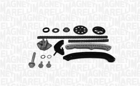 MAGNETI MARELLI VW К-т ланцюга (2ланцюга+натягувач+3 заспокоювача+4шестерни+сальник+кріплення) приводу валу розподільчого 02 Magneti Marelli MCK0162 Купити в Україні