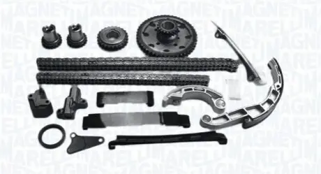 MAGNETI MARELLI К-кт цепи ГРМ (2 цепи + 7 направляющих + 2 натяжителя +4 шестерни + сальник) Navara 2.5d 05- Magneti Marelli MCK0470 Купить в Украине