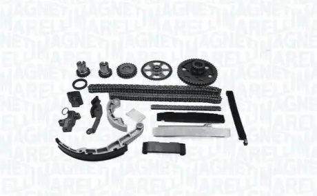 MAGNETI MARELLI NISSAN К-т цепи ГРМ (3 цепи + 8 направляющих + 2 натяжителя +5 шестерен + сальник) X-Trail 2.2dCi Magneti Marelli MCK0480 Купить в Украине