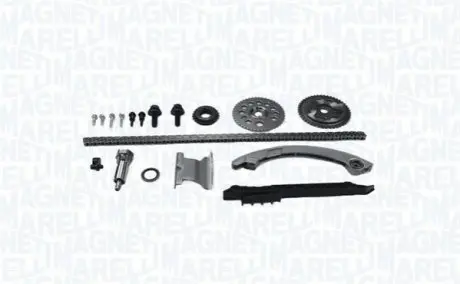MAGNETI MARELLI К-т ГРМ (цепь+3шт. шестерни + 3шт. направляющие + гидронатяжитель + крепление) OPEL Vectra C 2.2 16V Magneti Marelli MCK0720 Купить в Украине