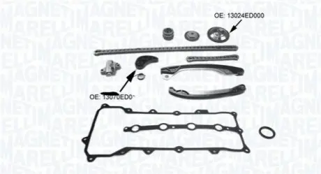 MAGNETI MARELLI RENAULT К-т ланцюга ГРМ Megane 1,4 Magneti Marelli MCK1290 Купити в Україні