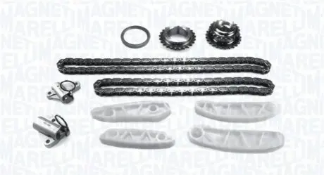 MAGNETI MARELLI HYUNDAI К-т ланцюга ГРМ (ланцюг 2шт., натягувачі 2 шт., зіроочки 2 шт., заспокоювачі 4шт, сальник) Santa FE, Tucson, ix35, 2.0-2.2CRDI 10-, KIA SORENTO II (XM) 2.2 CRDi 09-15 Magneti Marelli MCK1300 Купити в Україні