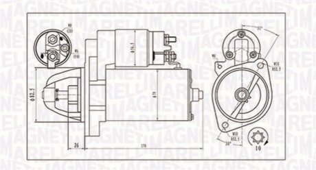 Стартер MAGNETI MARELLI MQS1202