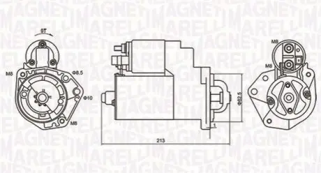 Стартер VW POLO 1,0/1,4 Magneti Marelli MQS880 Купити в Україні