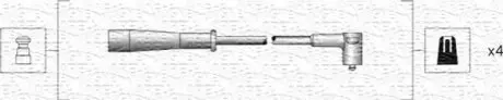 Фото Дроти запалення, набір MAGNETI MARELLI (MSK1130) зображення 1