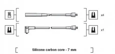 Проволока зажигания, набор Magneti Marelli MSK1249