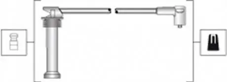 Фото Дроти запалення MAGNETI MARELLI (MSK1300) зображення 1