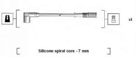 Фото Комплект запалювального кабелю MAGNETI MARELLI (MSK610) зображення 1