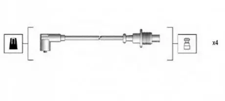 Комплект проводів високої напруги Magneti Marelli MSK703