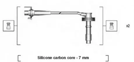 Дроти запалення, набір Magneti Marelli MSK807