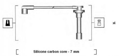 Набір проводів MAGNETI MARELLI MSK816 (фото 1)
