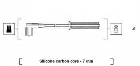 Провода високовольтні MAGNETI MARELLI MSK933 (фото 1)