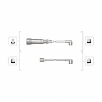 Дроти запалювання Magneti Marelli MSQ0004 Купити в Україні