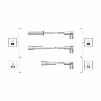 MAGNETI MARELLI комплект високовольтних проводів EQ DAEWOO NEXIA 1.5 IL [941319170021] Magneti Marelli MSQ0021 Купити в Україні