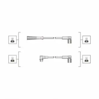 Комплект запалювального кабелю Magneti Marelli MSQ0024 Купити в Україні