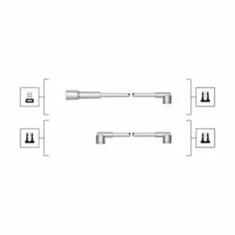 MAGNETI MARELLI комплект високовольтних проводів EQ SKODA FAVORIT [941319170040] Magneti Marelli MSQ0040 Купити в Україні