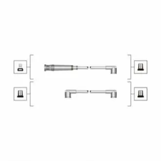 MAGNETI MARELLI комплект високовольтних проводів EQ BMW 316I, 318I [941319170050] Magneti Marelli MSQ0050 Купити в Україні
