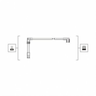 Дроти запалювання MAGNETI MARELLI MSQ0082