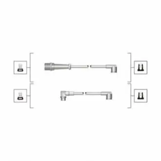 Дроти запалювання Magneti Marelli MSQ0090