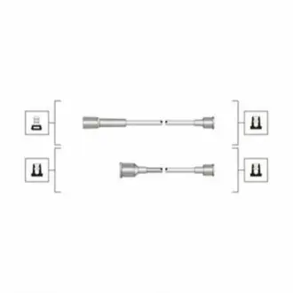 Фото Комплект проводов зажигания MAGNETI MARELLI (MSQ0107) изображение 1