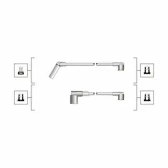 MAGNETI MARELLI комплект високовольтних проводів EQ MITSUBISHI [941319170117] Magneti Marelli MSQ0117 Купити в Україні