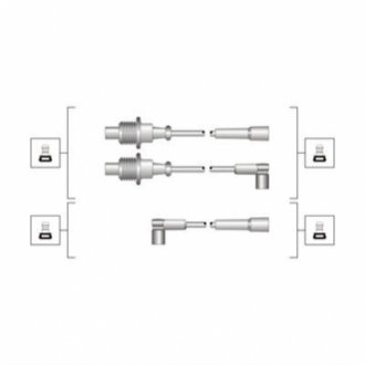 Комплект проводов зажигания MAGNETI MARELLI MSQ0118