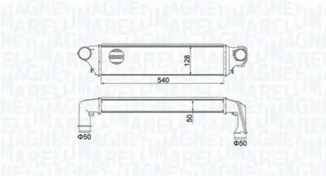 MAGNETI MARELLI BMW Интеркулер 3 E46 320/330d 99 Magneti Marelli MST450 Купити в Україні