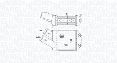 Радіатор наддуву MAGNETI MARELLI MST515 (фото 1)