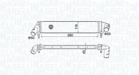Радіатор наддуву Magneti Marelli MST526 Купити в Україні