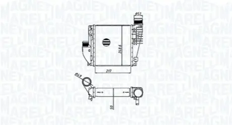 Радіатор наддуву Magneti Marelli MST533 Купити в Україні