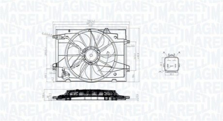 Вентилятор радіатора MAGNETI MARELLI MTC784AX (фото 1)