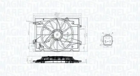 Вентилятор радіатора Magneti Marelli MTC784AX Купити в Україні