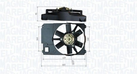 Вентилятор радіатора MAGNETI MARELLI MTC800AX (фото 1)