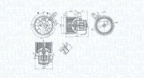Вентилятор салону Magneti Marelli MTE247AX Купити в Україні