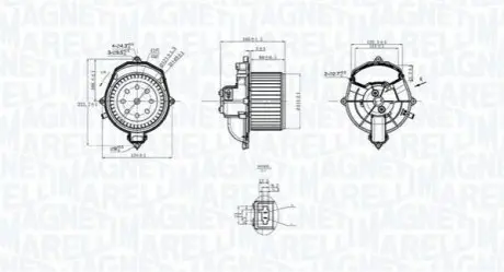 Вентилятор салону Magneti Marelli MTE266AX Купити в Україні