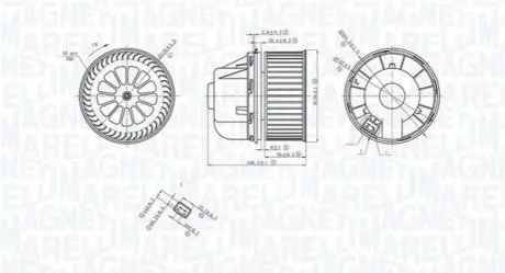 MAGNETI MARELLI FORD вентилятор салону Focus II,Galaxy,Kuga I,Mondeo IV,S-Max Magneti Marelli MTE729AX Купити в Україні