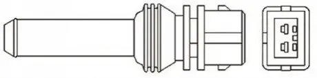 Лямбда-зонд AUDI/FIAT/LANCIA 3 przewody, 1215mm, 4.5 Ohm, 9W, PALCOWA Magneti Marelli OSM078 Купить в Украине
