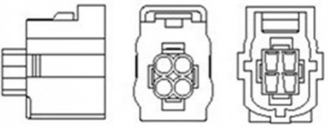 DB лямбда-зонд (4-х конт.) W164, W169, W204, W211, W221, W251, CLK, CLS MAGNETI MARELLI OSM118 (фото 1)