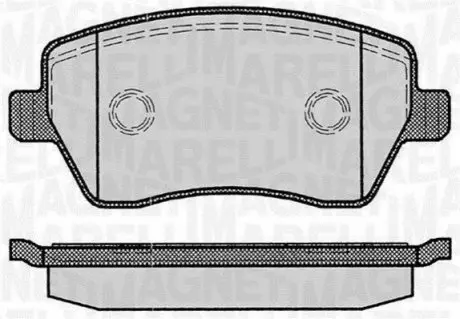 Гальмівні колодки Magneti Marelli PF0347