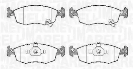 Гальмівні колодки Magneti Marelli PF0428
