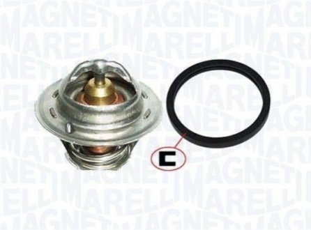 FORD Термостат с прокладкой t-82C Fiesta V 01-, Focus II 04-, Mazda 2 03- MAGNETI MARELLI TE0032