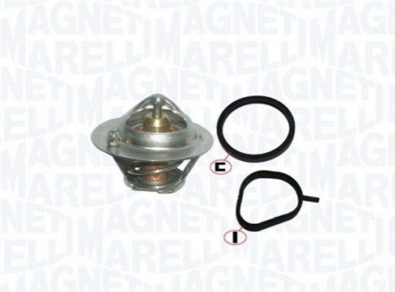 FORD Термостат с прокладкой t-82C Fiesta V 01-, Focus II 04-, Mazda 2 03- MAGNETI MARELLI TE0187