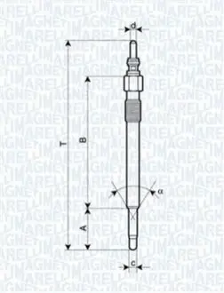 Фото Свічка розжарювання MAGNETI MARELLI (UC42A) зображення 1