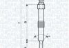 MAGNETI MARELLI свеча накаливания LAND ROVER DISКрышкаY II, DEFENDER SW [062900067304] UC50A