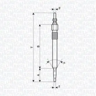 MAGNETI MARELLI свічка розжарювання Jeep Cherokee 02 Magneti Marelli UC71A Купити в Україні