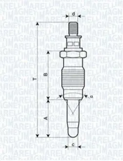 Свічка розжарювання Magneti Marelli UX18A Купити в Україні