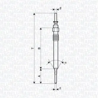 MAGNETI MARELLI Свеча накаливания (керамическая) BMW 3 E90 316d/318d 07- Magneti Marelli UY49A Купить в Украине