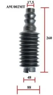 Пильовик амортизатора, Лів/Прав MAZDA 323 C IV, 323 III, MX-3 MITSUBISHI STARION SUBARU IMPREZA, LEGACY I, LEGACY II TOYOTA CAMRY, CARINA IV, CARINA V, COROLLA, COROLLA FX 1.1-2.6 06.82-12.00 MAGNUM TECHNOLOGY A9U002MT