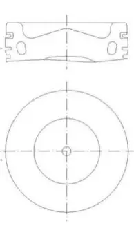 Поршень двигуна Knecht 028 PI 00158 001 Купити в Україні