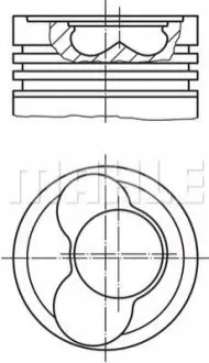 Поршень 0.5 3-4 цил Knecht 030 66 02 Купити в Україні